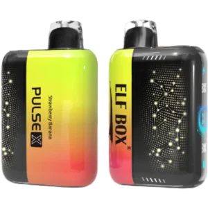 ELF-BOX-Pulse-X-vape-25000-puff-Strawberry-Banana-ELFBOXPulseX25000-luckvapeja