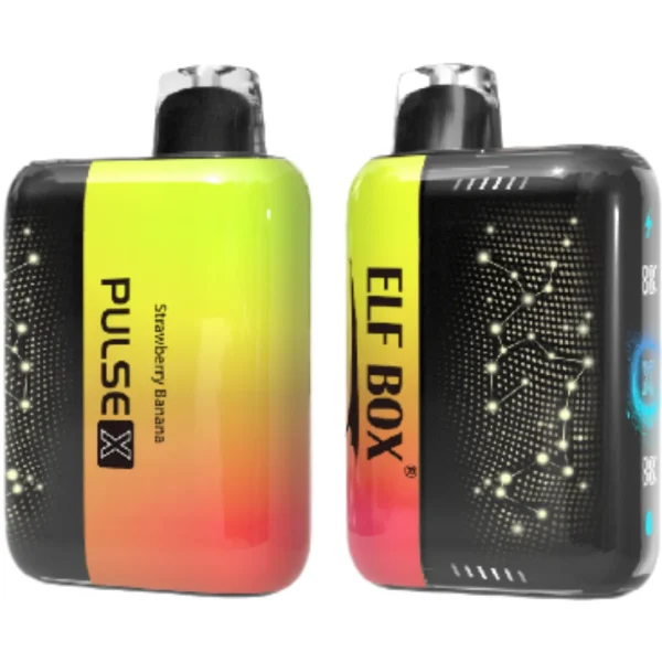 ELF-BOX-Pulse-X-vape-25000-puff-Strawberry-Banana-ELFBOXPulseX25000-luckvapeja
