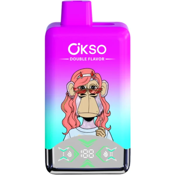 OKSO--Double-Flavor-vape-60000-puff-Juicy-Peaches-Jungle-Juice-OKSODF60000-luckvapeja