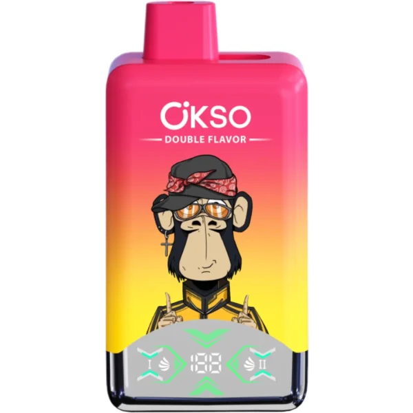 OKSO--Double-Flavor-vape-60000-puff-Pineappleice-Dragon-Fruit-ice-OKSODF60000-luckvapeja