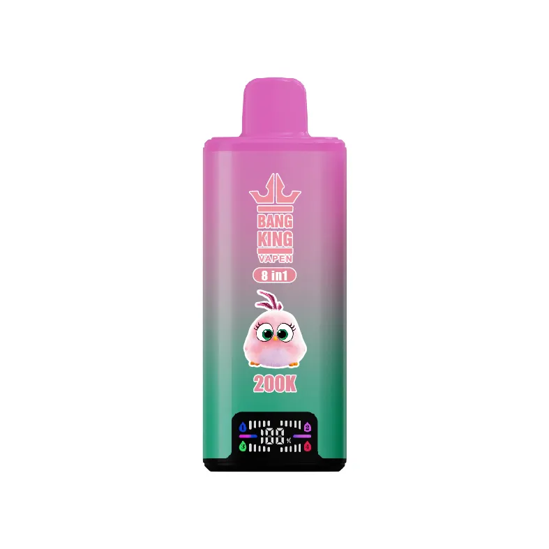 Bang-King-4-in-1-200k-puff-vape-Cool Mint-Peach Cherry-Peach Berry Lemon-Kiwi Watermelon Ice-luckvpaeJA