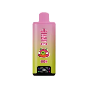 Bang-King-4-in-1-200k-puff-vape-Kiwi Passion Fruit Guava-Gummy Bear-Rainbow Candy-Cotton Candy-luckvpaeJA