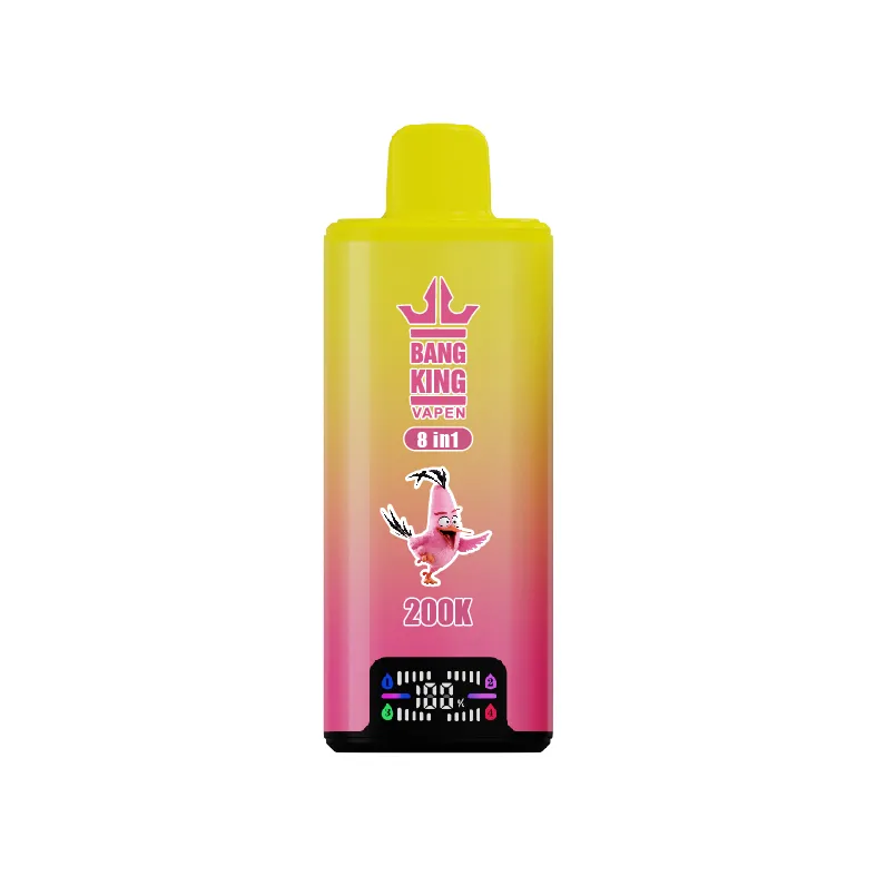 Bang-King-4-in-1-200k-puff-vape-Triple Berry-Tropical Fruit-Strawberry Banana-Pink Lemonade-luckvpaeJA