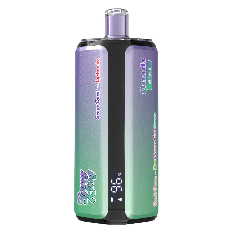Bang-King-4-in-1-250k-puff-vape-Grape Burst-Lychee Ice-Peach Berry-Kiwi Passion Fruit Guava-luckvpaeJA