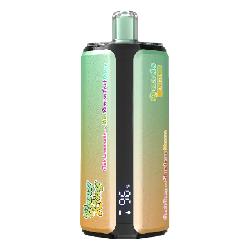 Bang-King-4-in-1-250k-puff-vape-Pink Lemonade-Kiwi Passion Fruit Guava-Peach Berry-Strawberry Banana-luckvpaeJA