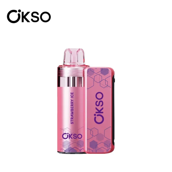 OKSO-switch-kit-50000-puff-vape-strawberry ice-luckvapeJA