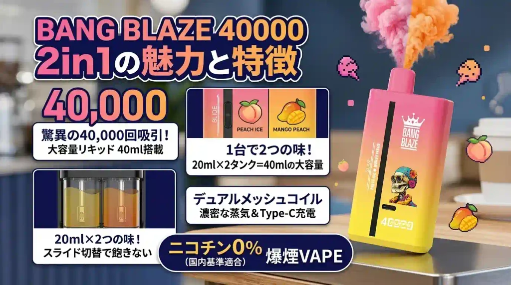 Bang Blaze 40000とは？2in1の魅力と特徴を徹底解説