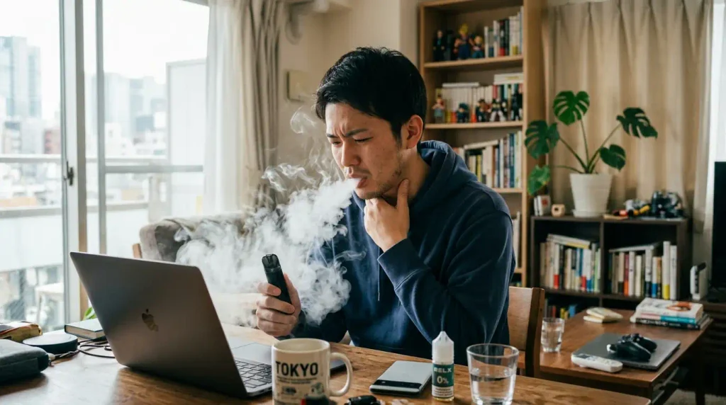 電子タバコで喉が痛い原因は?痛みの理由と5つの対処法を解説